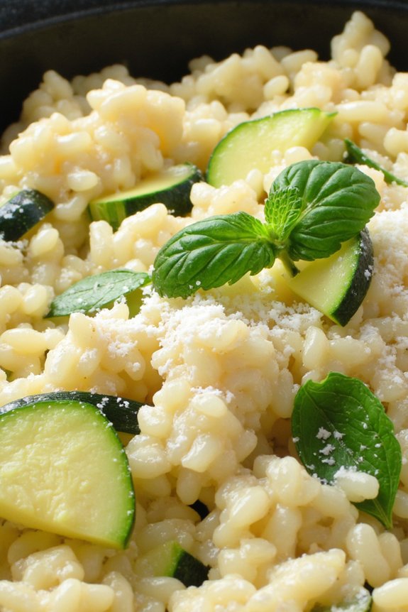 zucchini mint risotto recipe