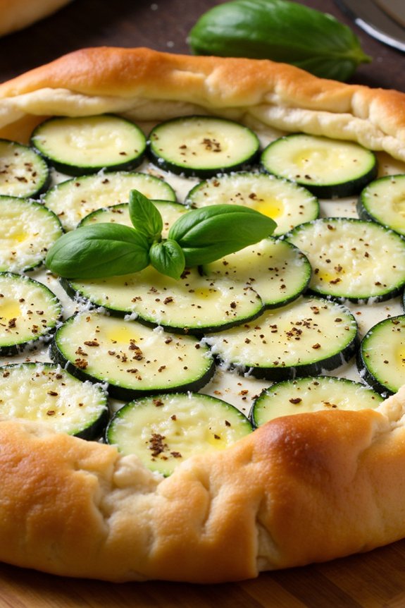 zucchini mozzarella tart recipe