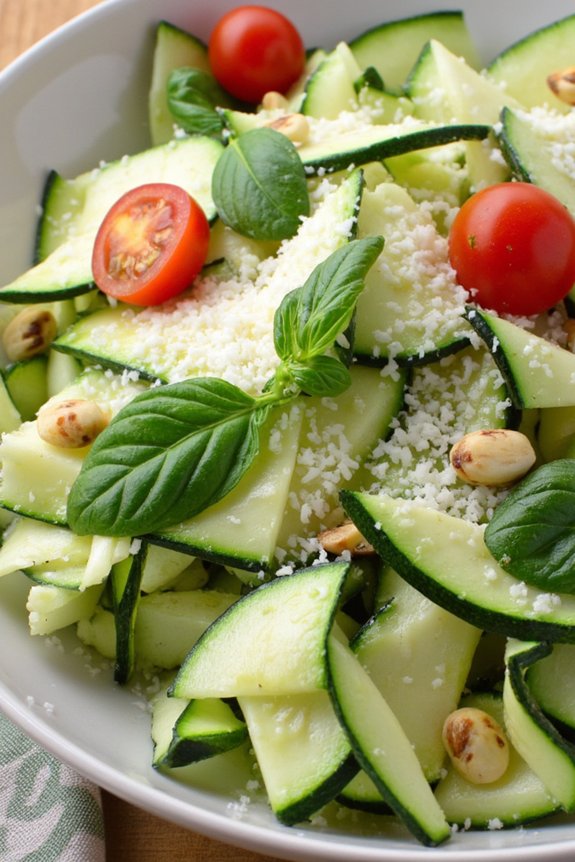 zucchini ribbon summer salad